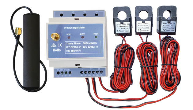 Contatore Energetico Wi-Fi Trifase (WEM3080T)